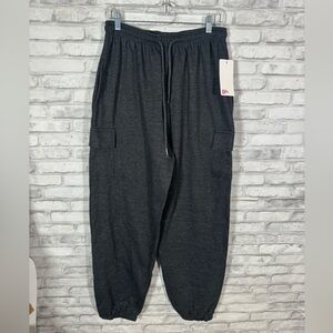 Fleece Factory  Grey Sweatpants Cargo Joggers Men’s XL